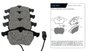 Imagen de JUEGO PASTILLAS CERAMICA AUDI A4/A6 CON SENSOR (TEVES)